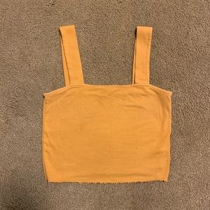 PacSun Mustard Yellow Crop Tank